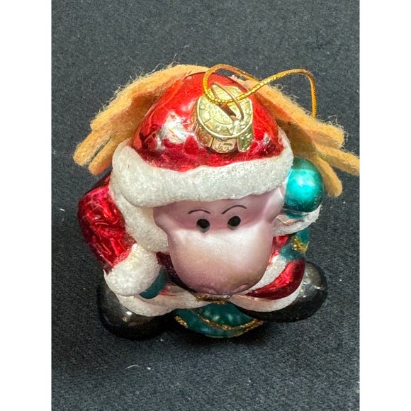 Vintage Best Of Santa Moose Glass Ornament - Picture 2 of 12